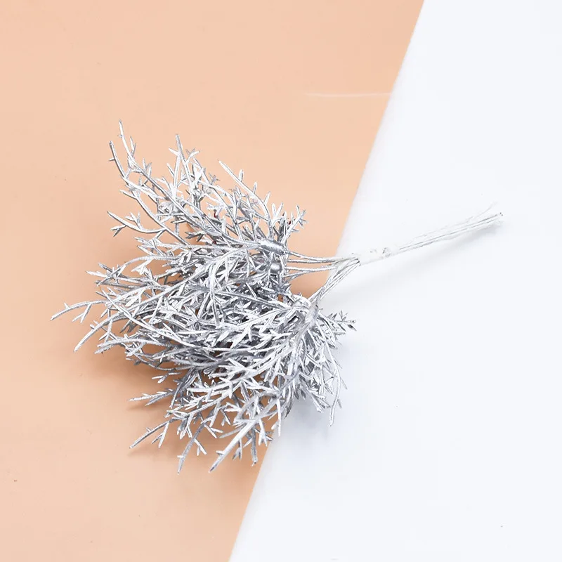 10 шт. искусственные растения разноцветные декоративные цветы для рождественской