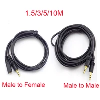 1 53510m male to male 3 5mm stereo jack male to female plug audio aux extension cable cord for computer laptop mp3mp4