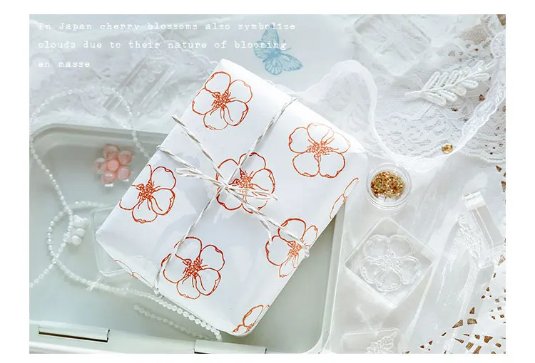 Ретро Лес серии украшения из акрила Резиновые Марки для stationery канцелярские DIY ремесла растения Цветок гинкго хлопок стандарт
