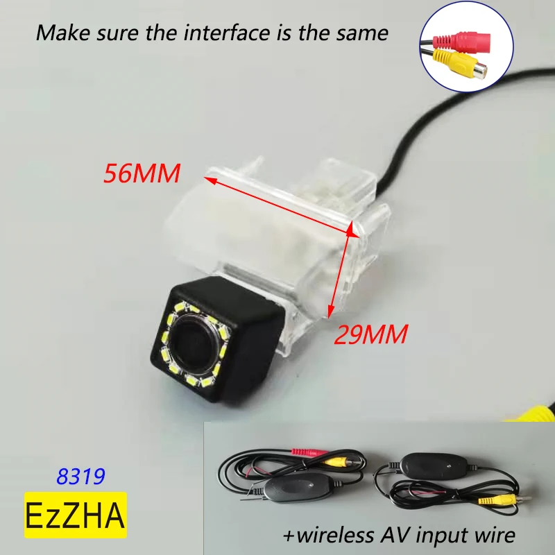 

4LED HD Rear Camera Reversing Backup Camera Rearview License Plate Parking Camera Waterproof for Citroen C4L DS4 DS 4 2010-2015
