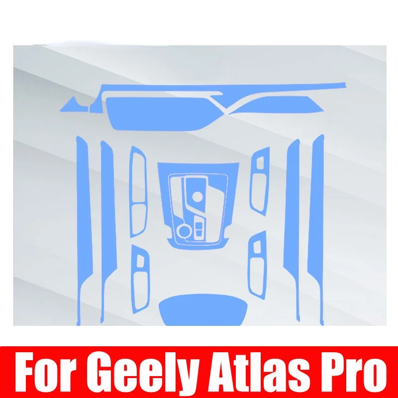

TPU Car Interior GPS navigation dashboard screen anti-scratch Film gear Protective Sticker For Geely Atlas Pro Azkarra 2021