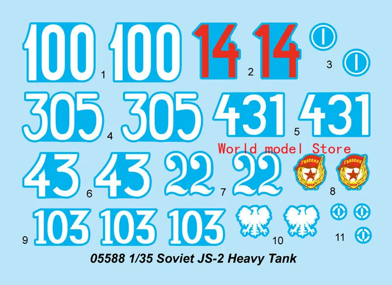Трубач 05588 1/35 советского JS 2 тяжелый танк Пластик модель комплект|Наборы для