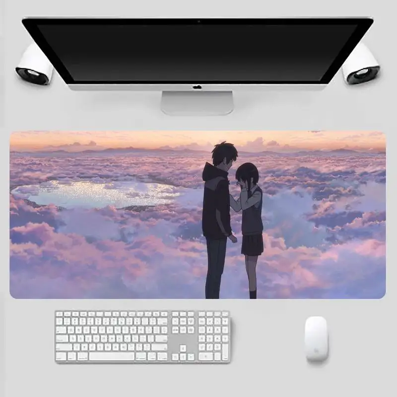 

your name love cartoon Natural Rubber Gaming mousepad Desk Mat Desk Table Protect Game Office Work X XL Non-slip Laptop Cushion