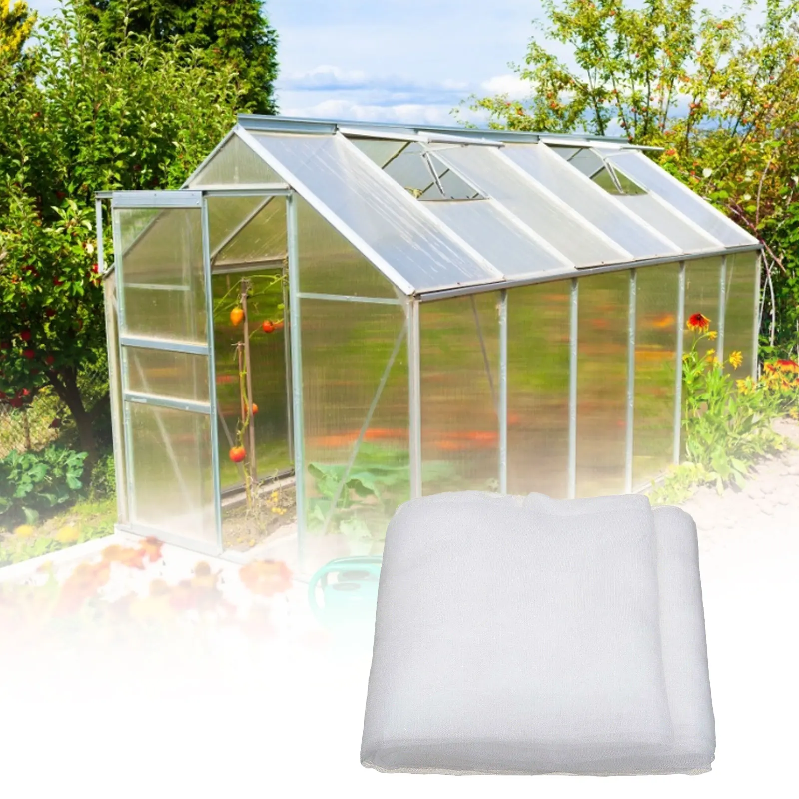 

60mesh Greenhouse Protective Net Fruit Vegetables Care Cover Insect Net Plant Cover Net Garden Pest Control Plant Potection Tool