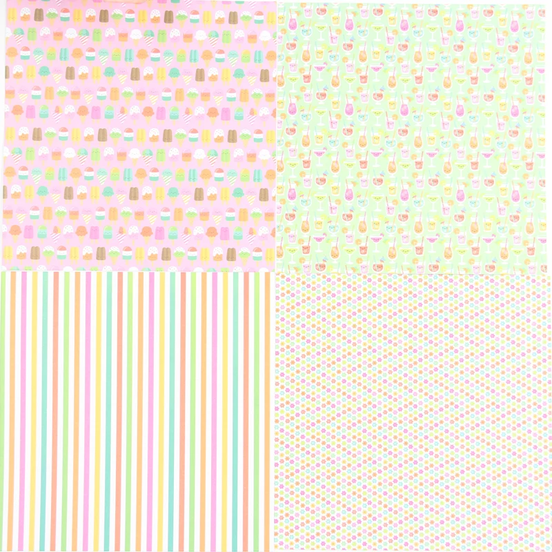 12 шт. 6 дюймов с одной стороны Милый Летний узор креативная бумага для творчества