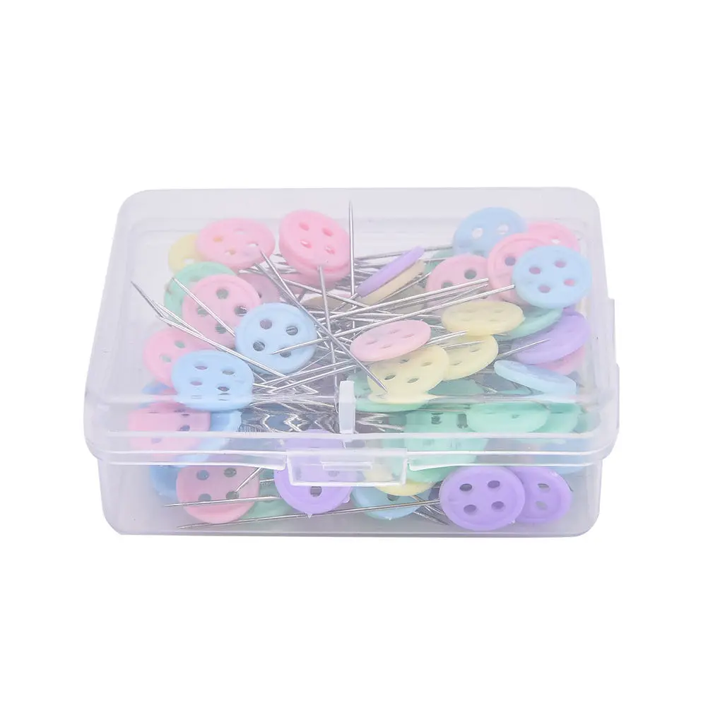 DIY Quilting Tool Embroidery needle Patchwork Needle Craft Flower Button Head Pins Dressmaking For Sewing Acc | Дом и сад