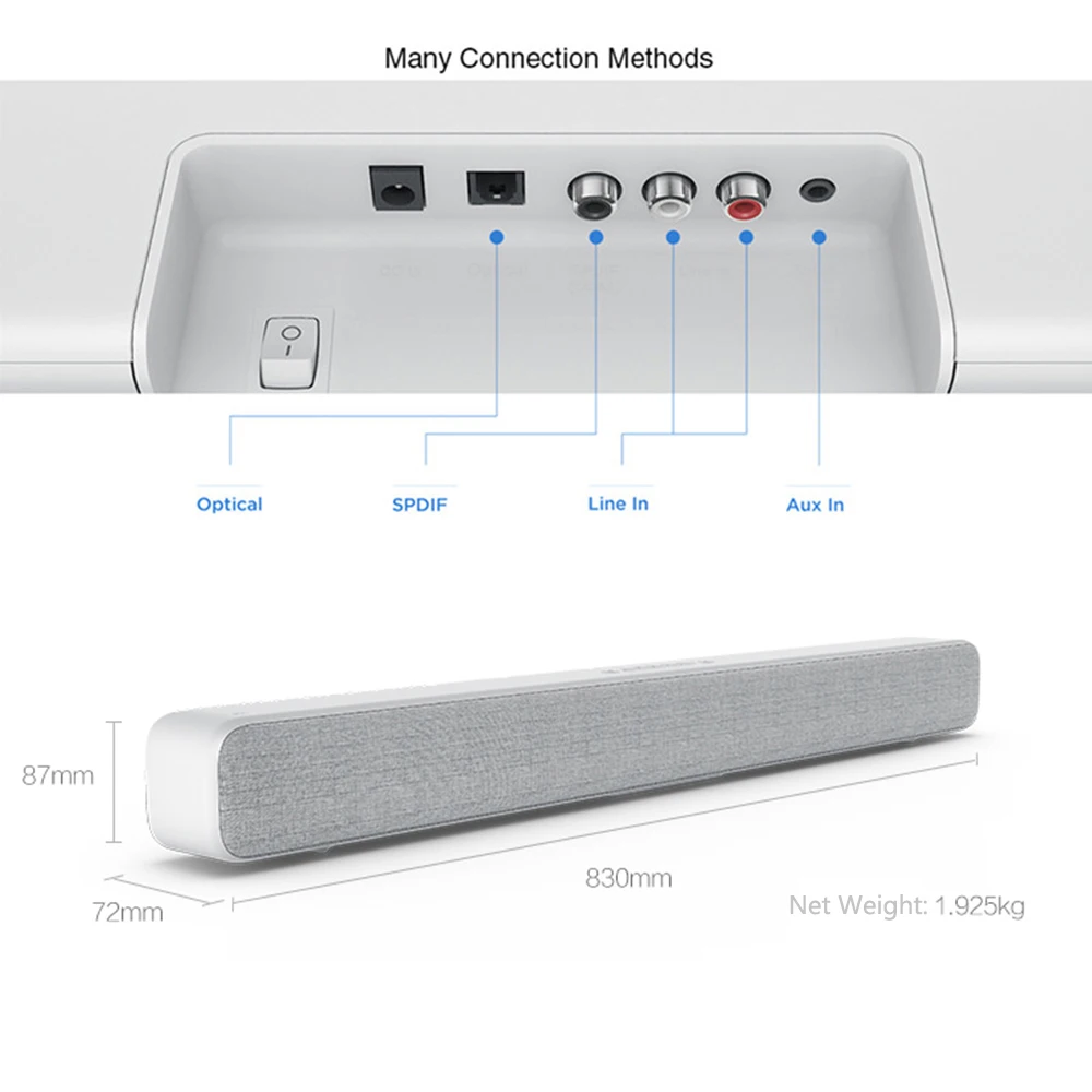 Оригинальный Xiaomi динамик Bluetooth беспроводной в виде бруска Портативная звуковая