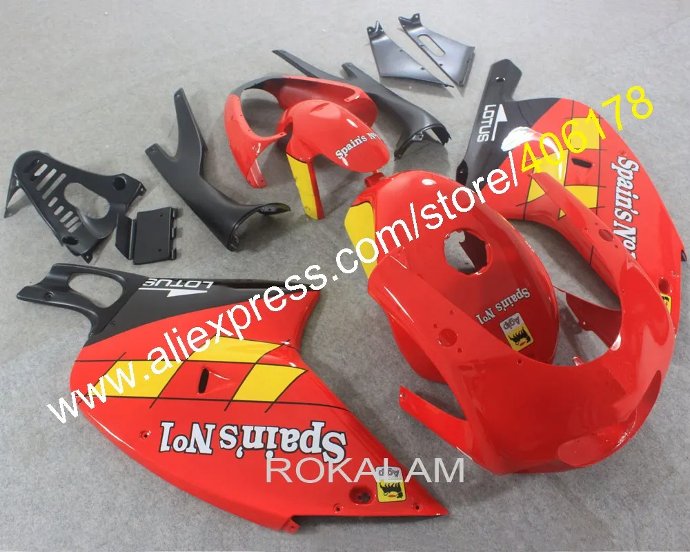 Красный желтый RS125 Обтекатели для Aprilia 2001 2002 2003 2004 2005 RS 125 ABS мотоциклетные