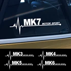 Креативно подходит для гольфа 4567, MK2, MK3, MK4, MK5, MK6, MK7, MK8, ПВХ наклейки на автомобиль, наклейки KK, автозапчасти, царапины, водонепроницаемые