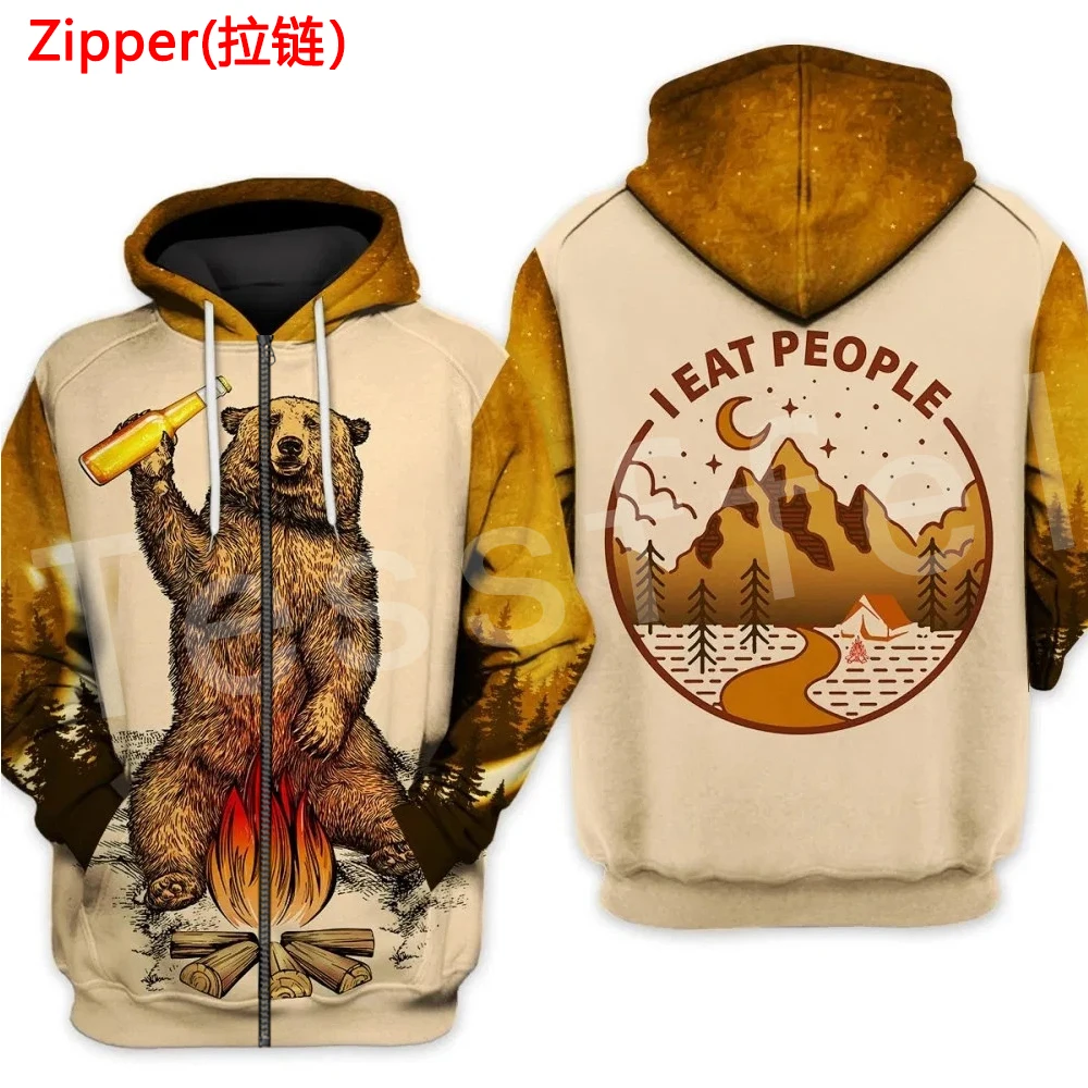 

Tessffel Animal Bear Hunting I hate people Love Camping Funny NewFashion 3DPrint Zipper/Hoodies/Sweatshirts/Jacket/Men/Women S14