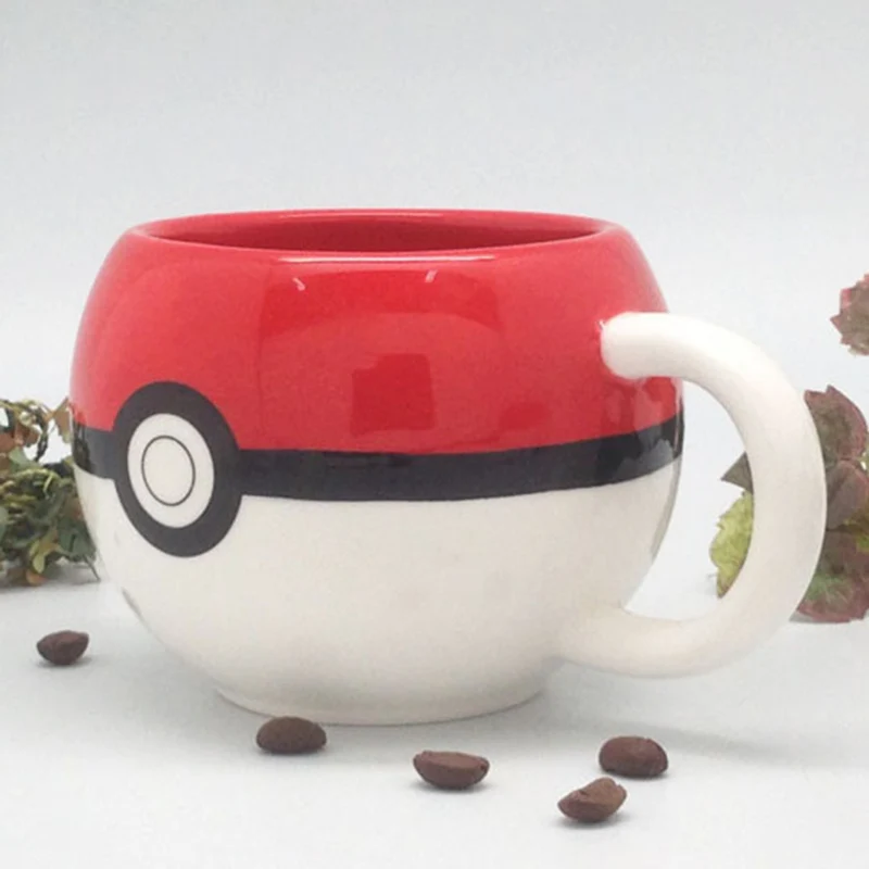 320 мл Pokemon Go покебол Пикачу кружка для кофе креативные Аниме игры кружки с ручками керамика для детей рождественские лучшие подарки