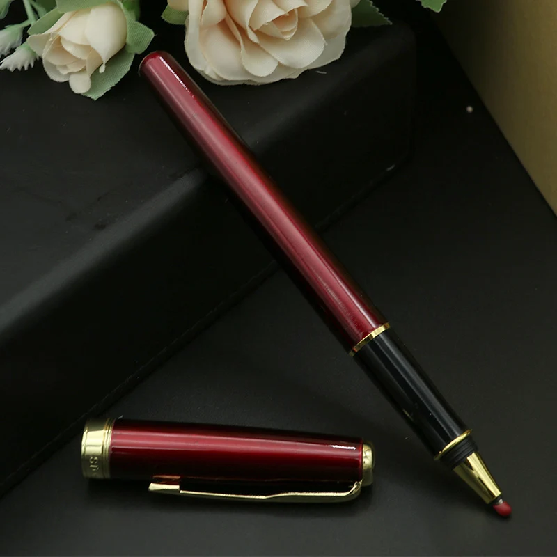 

4 color metal ball pen 0.5mm black fill luxury advertising gift pen for school students stationery office supplies wholesale