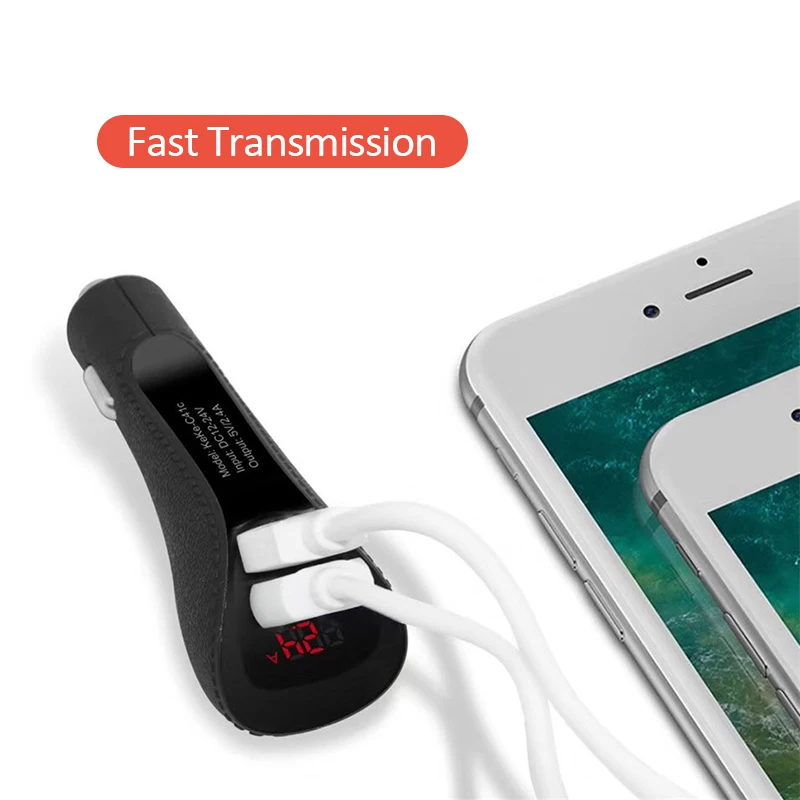 QC 3 0 USB Интерфейс многофункциональная цифровая Дисплей автомобиля Зарядное