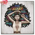 Набор для алмазной вышивки крестиком 5D сделай сам с Африканской девушкой, мозаика, алмазная вышивка, украшение для дома, Новогодний подарок