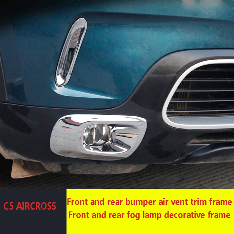 

For Citroen C5 Aircross Front Fog Lamp Decorative Frame C5 Aircross Front And Rear Fog Lamp Shade Refitting Accessories