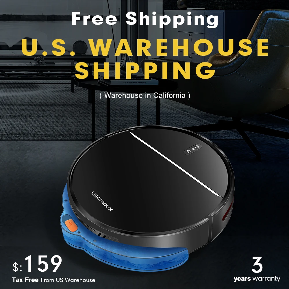

LECTROUX Robot Vacuum Cleaner M7S PRO WiFi App Map Navigation With Water Tank Can Be Wet Mopping 3KPa Suction Easy to Suck Hair