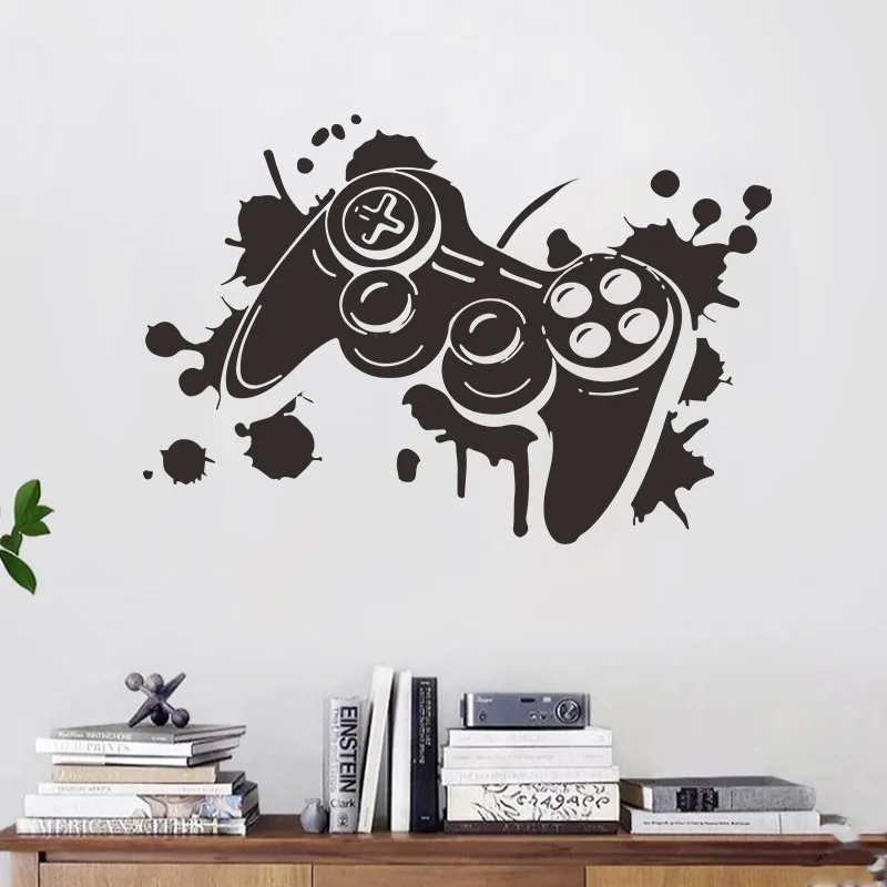 

New Game Gamepad Vinyl Wall Sticker Decals for Kids Room Decoration Nursery Boys Gaming Room Decor Stickers Decals Poster