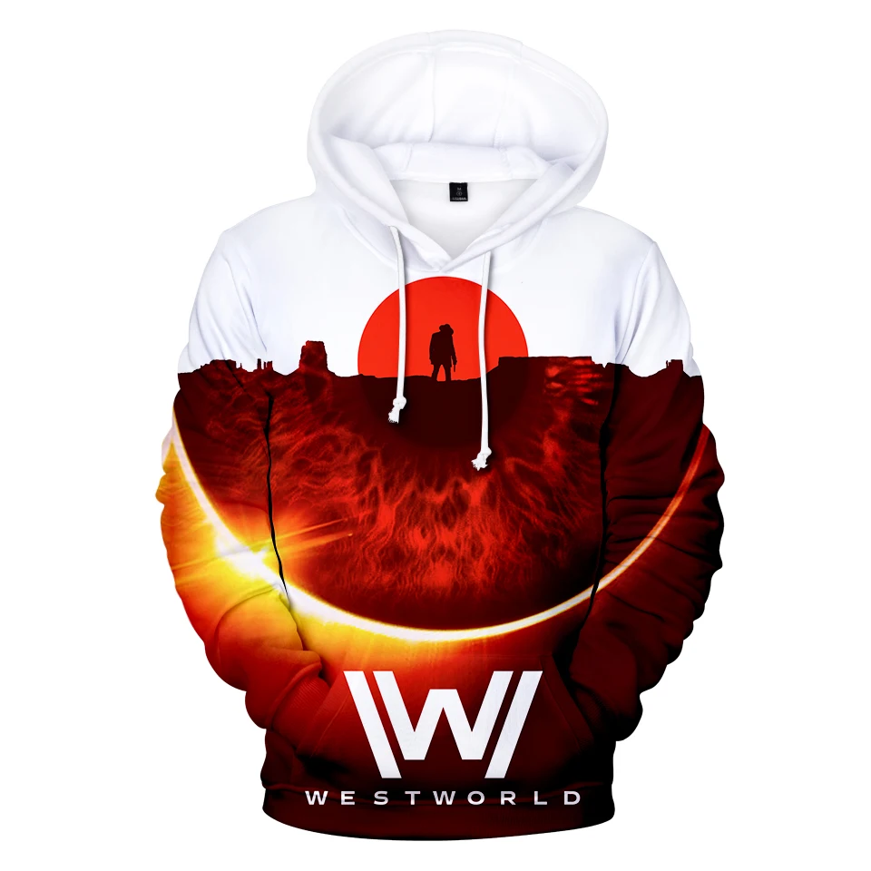 

Лидер продаж, 3d-толстовка с капюшоном в стиле WEST WORLD, свитшот для мальчиков, худи в стиле драмы, мужские/Детские повседневные стандартные худ...