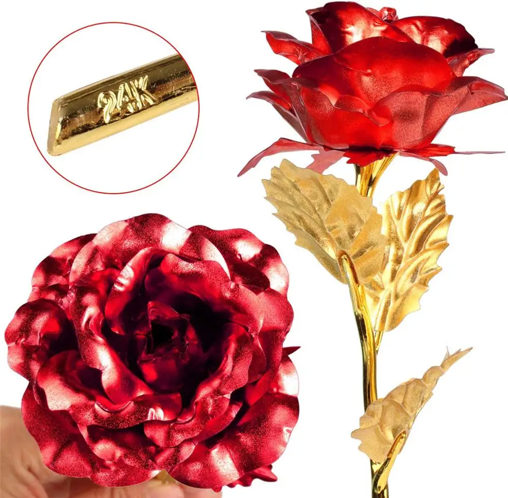 Подставка в форме сердца из 24-каратной Золотой розовой фольги уникальные подарки