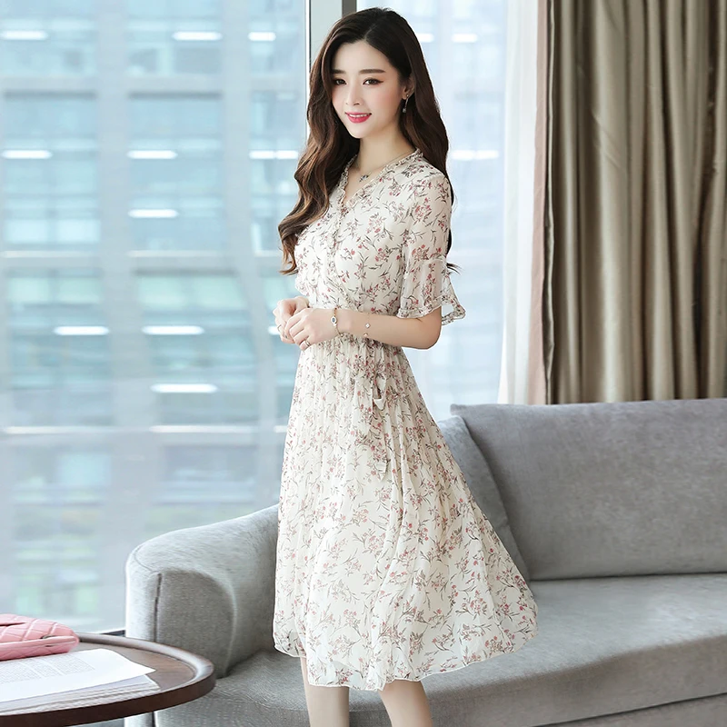 Bobo/летнее женское платье с цветочным принтом абрикосового цвета Элегантные