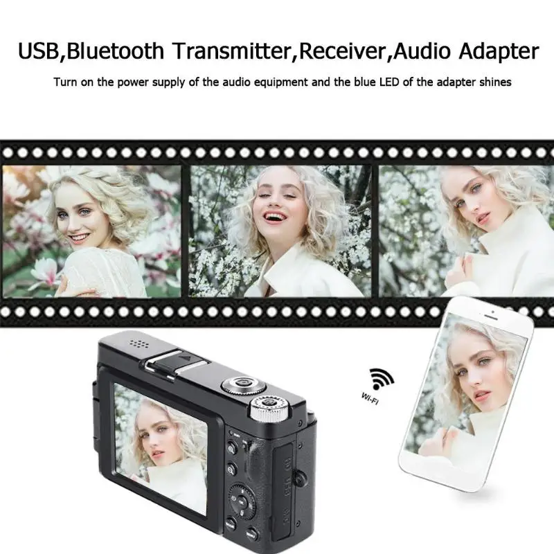 ALLOET P11 5 5-дюймовый флип-экран Цифровая камера Full HD 3 0 P 24 МП 16X зум фотокамера USB2.0 HDMI