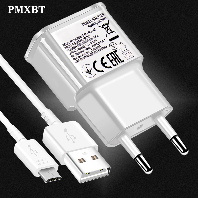 

for Samsung Charger Adaptive Fast Charger adapter USB Micro cable For a8 a7 A6 a5 A9 C5 C7 Note 2 4 5 J3 J5 2017 J7 S6 7 edge S4