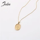 Ювелирные изделия Joolim PVD с золотой отделкой, ретро резьба, декоративный узор, ожерелье с подвеской, стильное ожерелье из нержавеющей стали