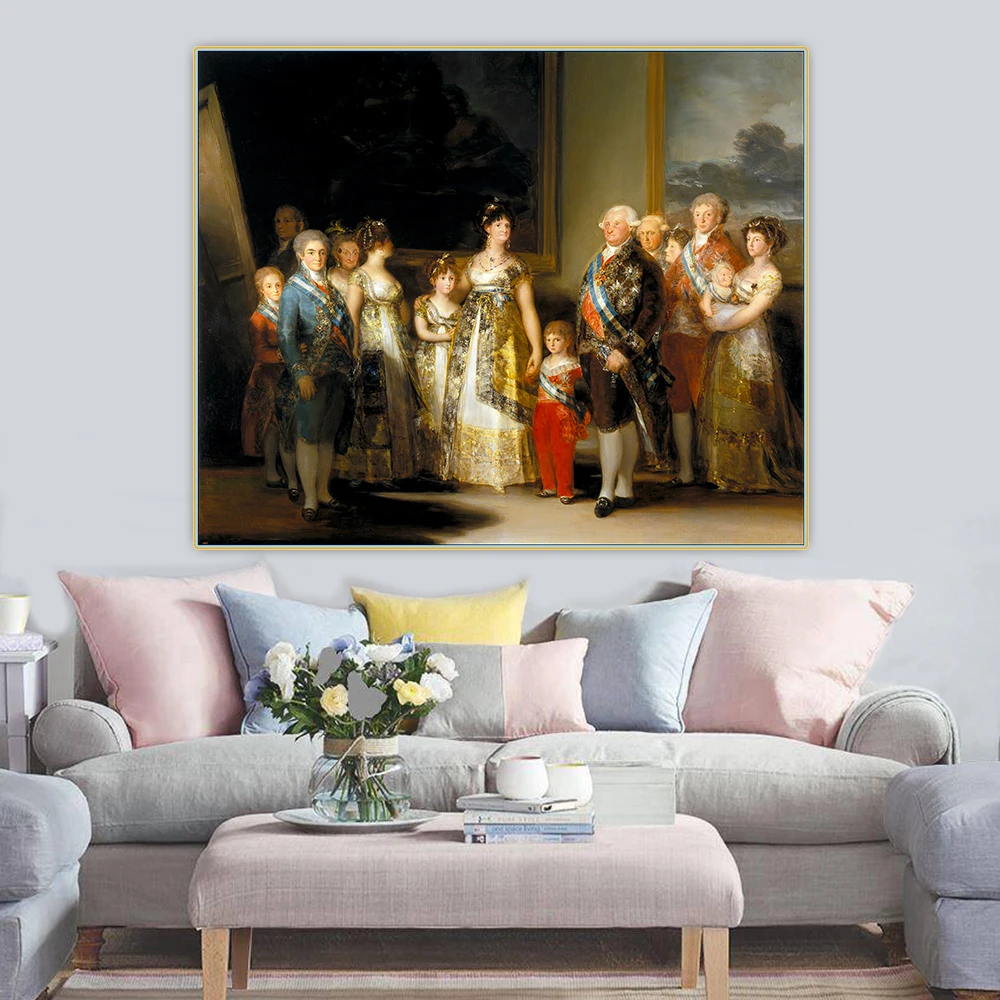 Citon Francisco Goya 》 The Family of Chaffrles IV картина маслом на холсте художественный постер