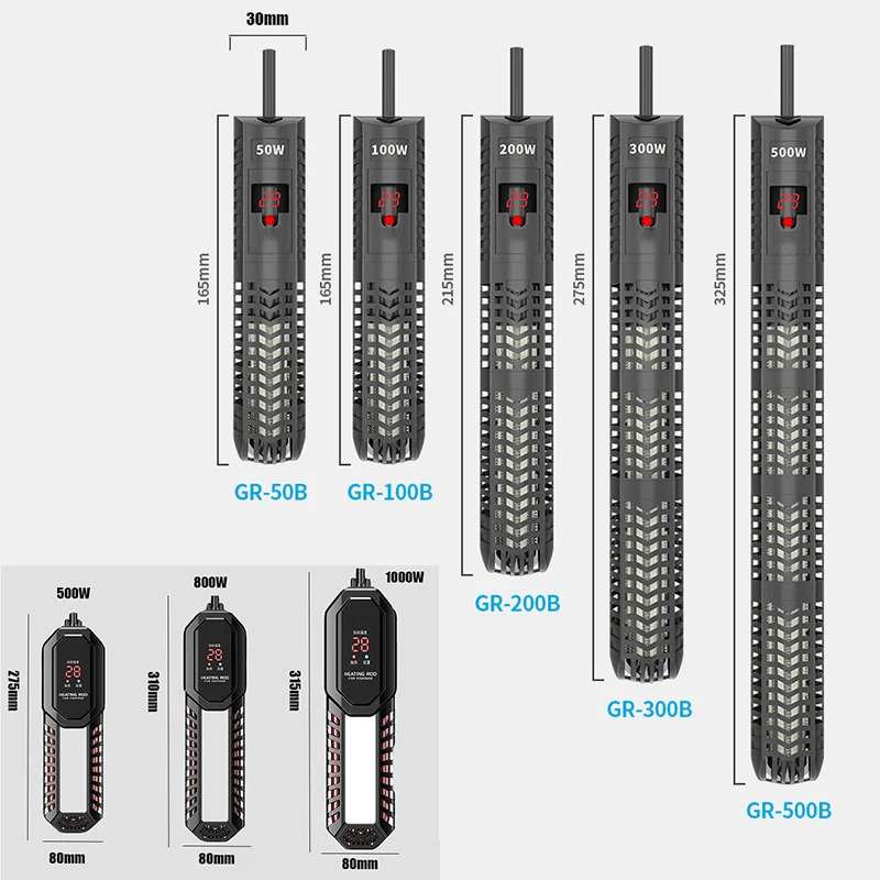 Aquarium Heater with LED Digital Temperature Controller Submersible Fish Tank Water Heater for Freshwater or Saltwater Aquariums