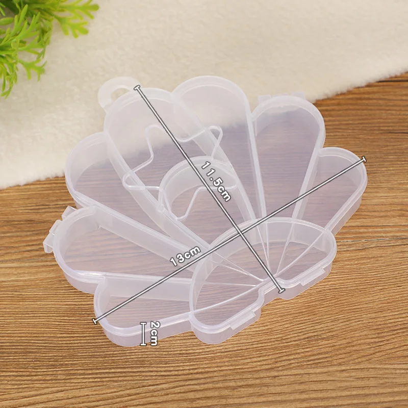 

Buckle Shell Plastic Box Plastic PP Transparent Small Box Covered Plastic Jewelry Box Packaging Parts Storage Box