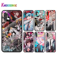 power chainsaw man for samsung note 20 10 9 8 ultra lite plus 5g a70 a50 a40 a30 a20 a10 tempered glass phone case