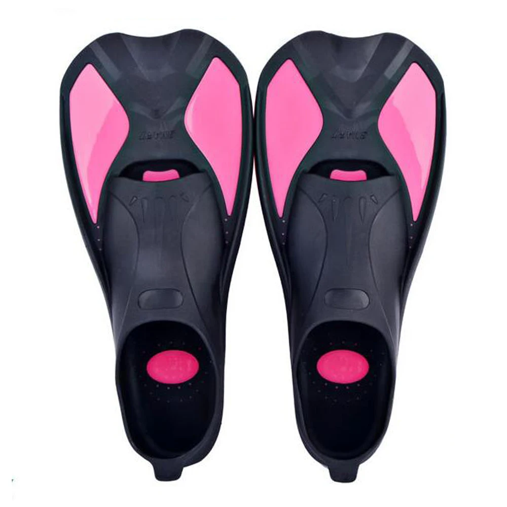 pink Snorkeling Diving Swimming Fins Adult/kids Flexible Diving equipment training beginner artifact water Sports - Цвет: pink