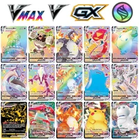 2021 new pokemon cards holographic bord game vmax gx mega tag team energy trading card game english version kids gift