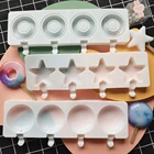Силиконовая форма для мороженого, форма сделай сам для домашнего льда, форма для морозильной камеры с 4 ячейками, поднос для кубиков льда, инструменты для выпечки