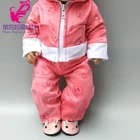 Комплект одежды для куклы, размер 43 см, одежда для новорожденных, 18 дюймов, аксессуары для кукольной одежды