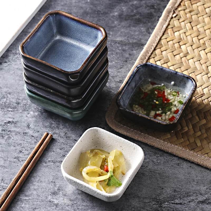 Platos para salsas Plato de vinagre creativo ceramica condimento mostaza бытовые принадлежности посуда|Соусники| |