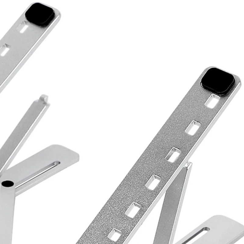 

6 Heights Adjustable Aluminum Desktop Ventilated Cooling Holder Folding Ultra with A1398 Left + Right Internal Speaker