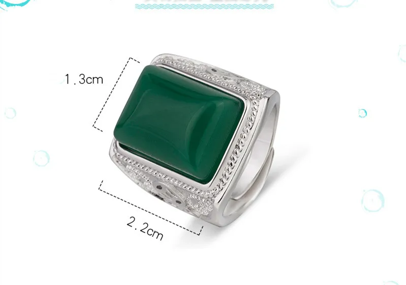 Кольцо мужское с изумрудом и нефритом большая винтажная резьба цвет