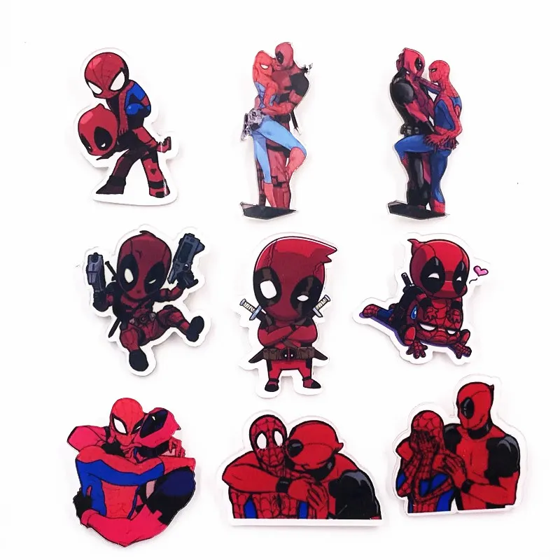1 шт. Лидер продаж Marvel Мстители смешной Дэдпул Harajuku брошь с иконкой акриловый