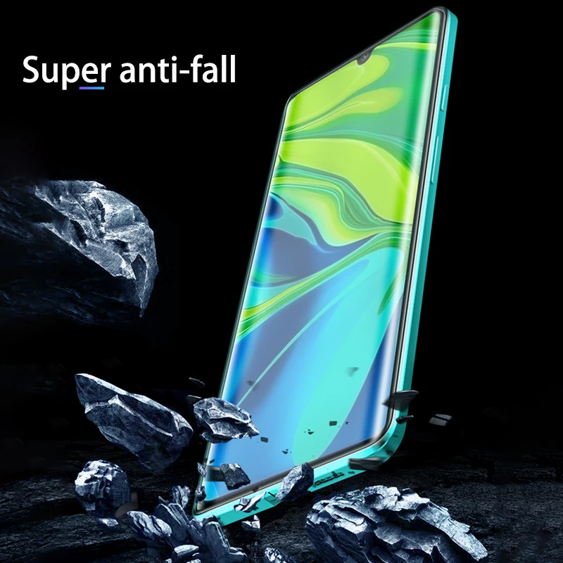 Магнитный металлический чехол для Xiaomi Redmi Note 7 8 Pro K20 Pro для Xiaomi 9T 9 Pro 5G 8 6X A2 CC9E A3 двустороннее закаленное стекло