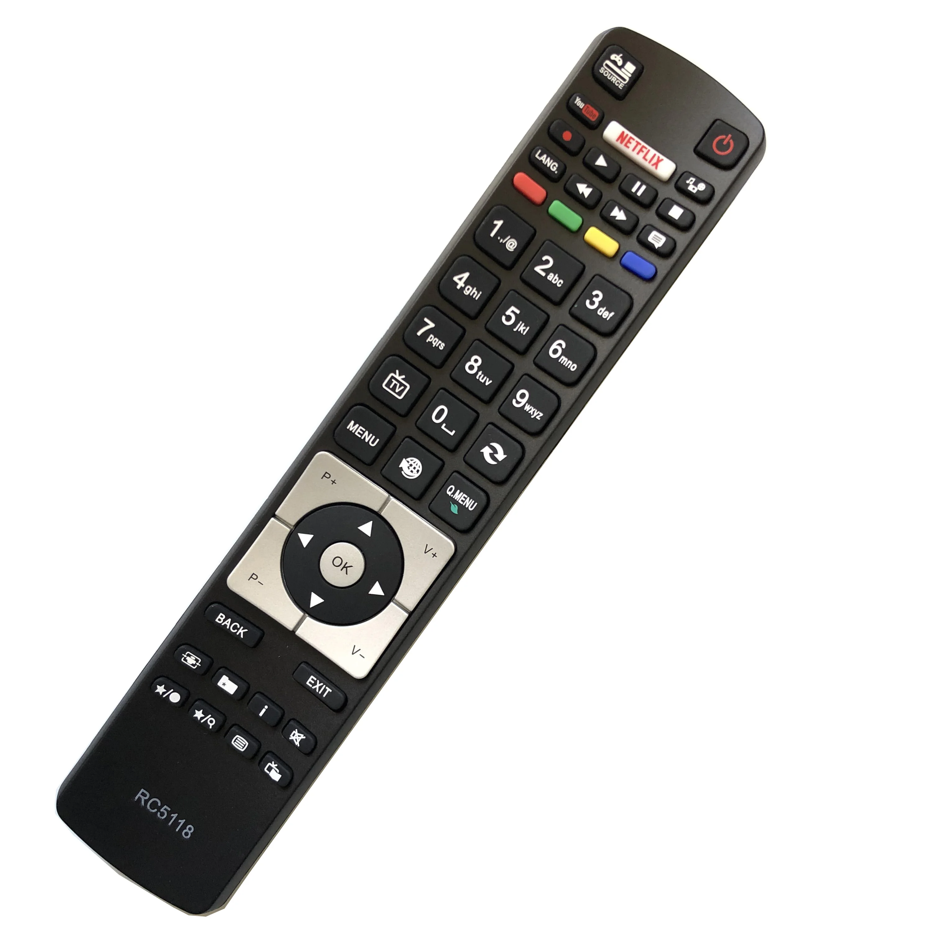 

New Replacement Remote Control For Telefunken TV Remote Control RC5118 with NETFLIX Fernbedienung