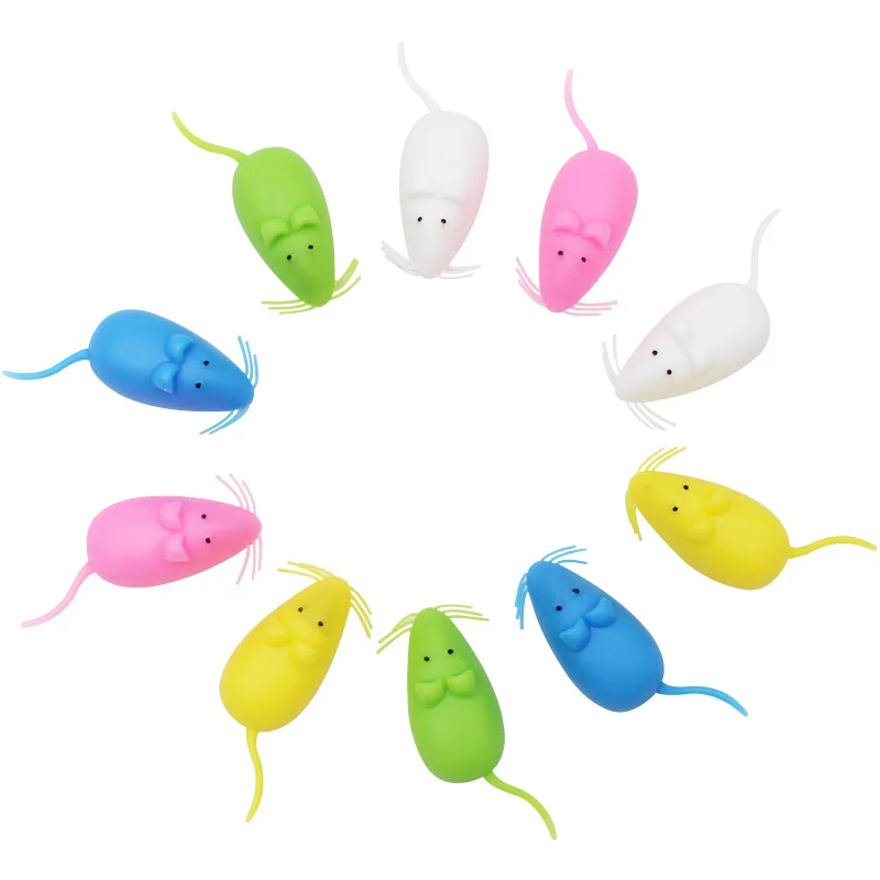 10PCS Baby Tooth Box Organizer Mouse Plastic Milk Teeth Storage Box Save Collect First Tooth Gift for Boy Girl Random Color