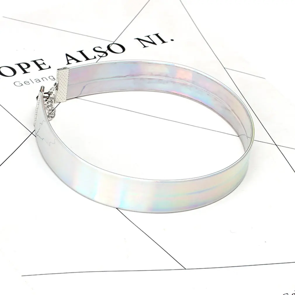 1 шт. модное голографическое колье-чокер для женщин новинка 2018 чокер из