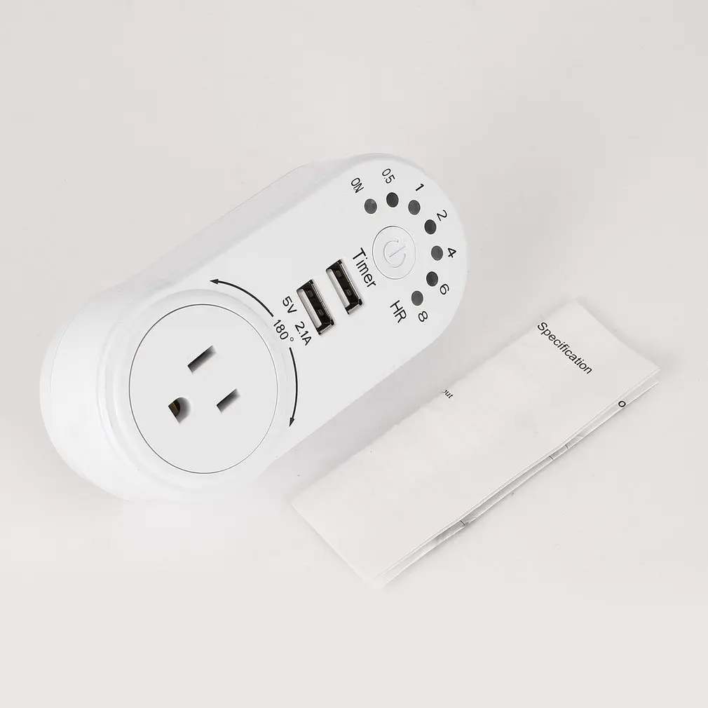 220 В таймер мини USB 5V 2.1A адаптер розетка с защитой штекеров в комплекса