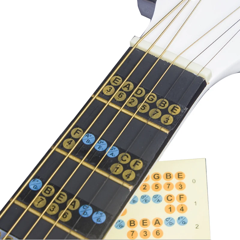 4 строки гриф для укулеле примечание инкрустация Стикеры 6 строка акустическая