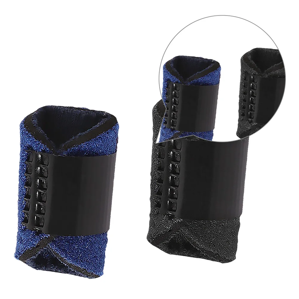 

2pcs Finger Splint Fingers Brace Support Injury Protection Correction Blue Black
