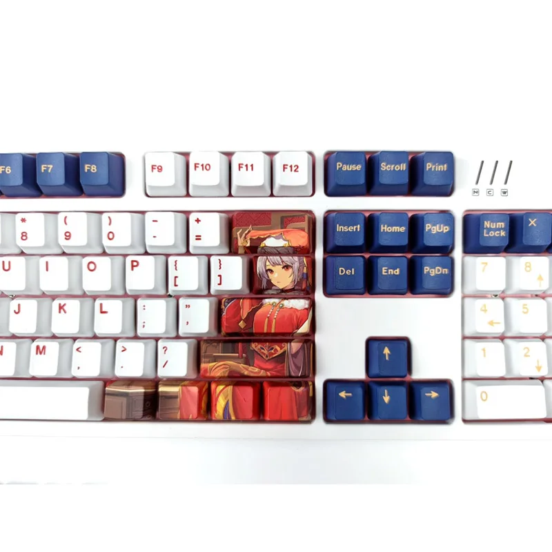 

126pcs Cartoon OEM With a Full Set Of Keycaps PBT Five-sided Sublimation Keycaps Is Suitable Game For Mechanical Keyboards