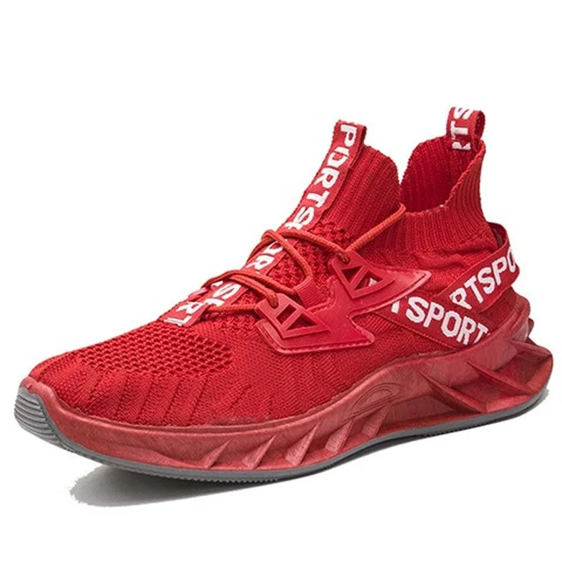 

Trendy Men Running Shoes Breathable Sneakers High Quality Wear Resistant Jogging Shoes Outdoor No-Slip Comfortable Sports Shoes