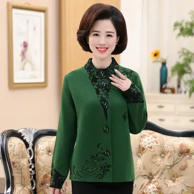 

2021 Wedding mother clothing autumn sweater outerwear women's autumn and winter plus size cardigan top