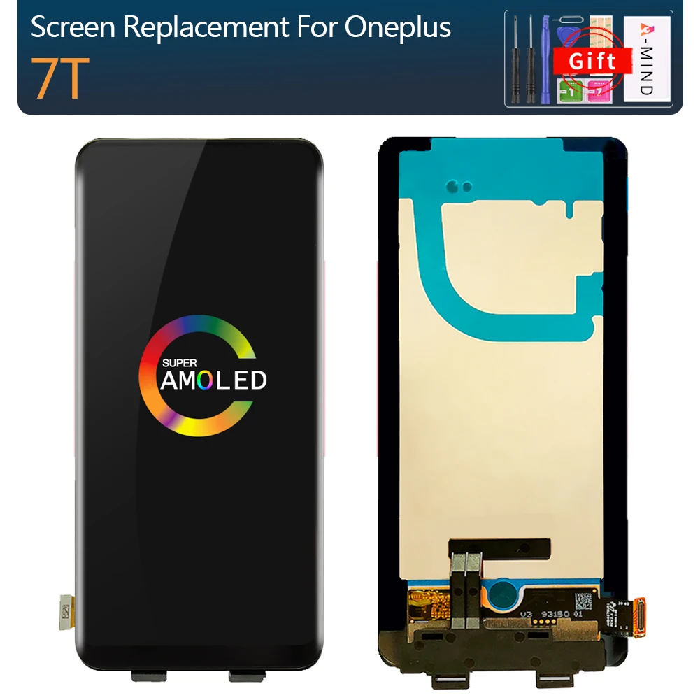 6 41 ''для OnePlus 7T ЖК дисплей сенсорный экран дигитайзер панель стеклянная сборка